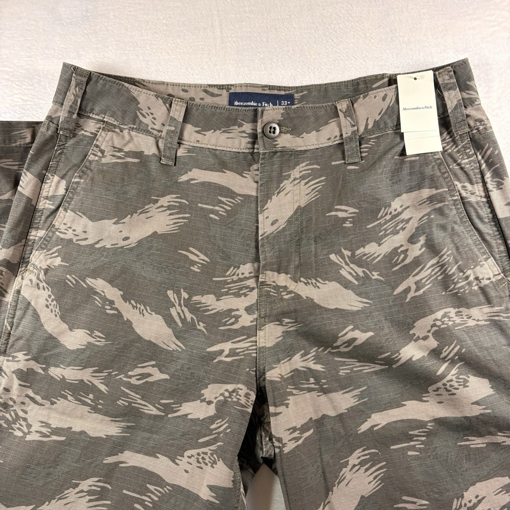 New Abercrombie & Fitch Loose Ripstop Camouflage Men's Pants 33x32 - Picture 3 of 14